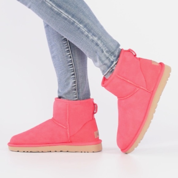 UGG Other - UGG Classic Mini II Hibiscus Pink Kids Low Sheepskin Boots
